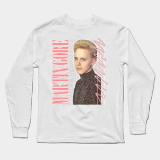 Martin Gore / 80s Aesthetic Retro Fan Design Long Sleeve T-Shirt